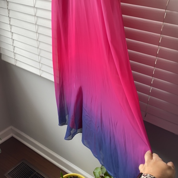 Cynthia Steffe Sara Ombré Halter Maxi Dress Size 2 - Picture 5 of 16